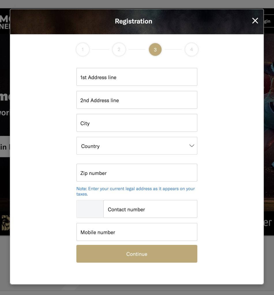 BetMGM Affiliate Program Step 3